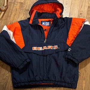 VINTAGE NFL CHICAGO BEARS PULLOVER JACKET